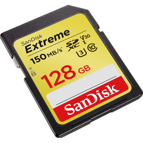 SanDisk 128GB Extreme UHS-I SDXC Memory Card