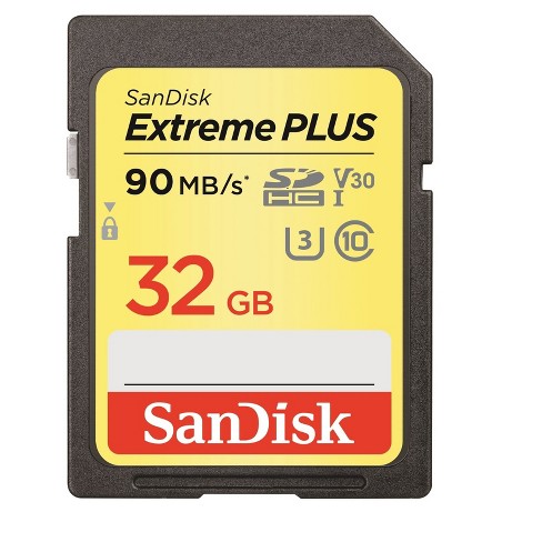Smaller SanDisk 32GB Extreme UHS-I SDHC Memory Card