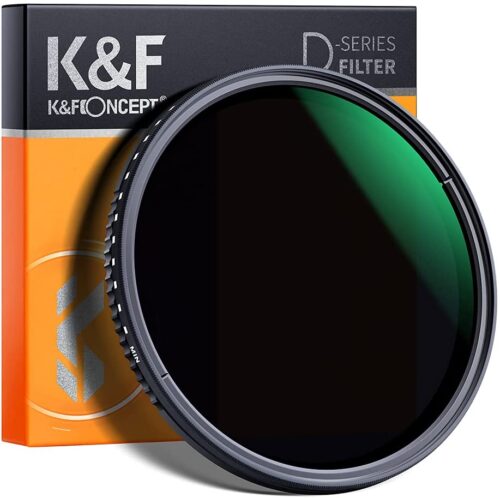 K&F Concept 82mm Variable Netural Density Filter ND8-ND2000 (3-11stop) Adjustable ND Filter with Multi-Layer Coating Waterproof for Camera Lens
