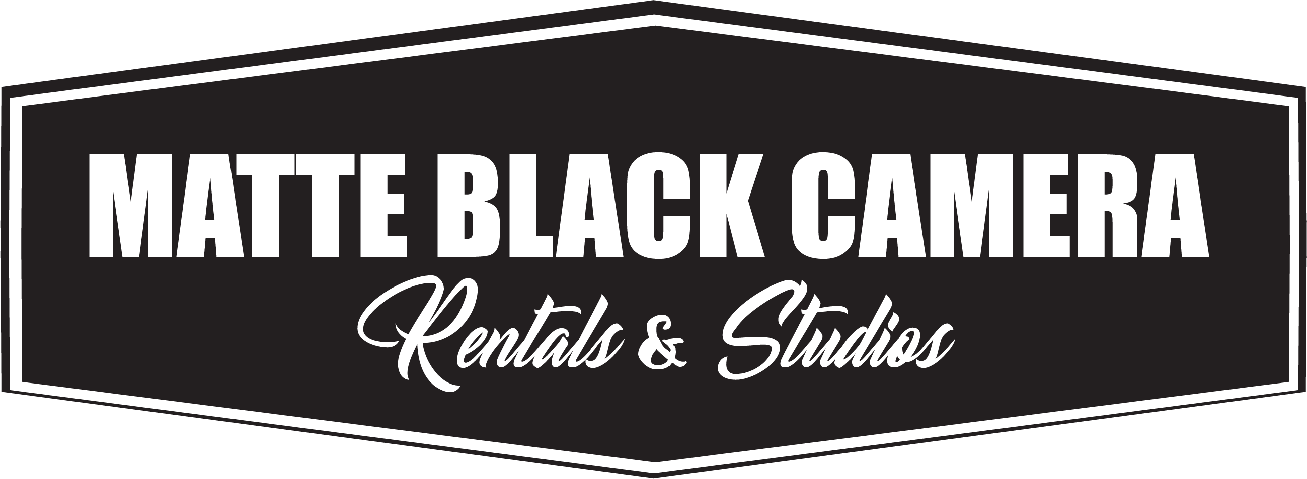 Matte Black Camera Rentals Logo